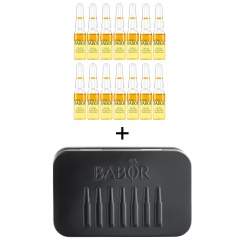 DOCTOR BABOR REFINE RX Glow Booster Bi-Phase Ampoules with Travel Tin Gift Set