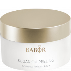 Smooth-textured, balancing sugar and oil body exfoliant. Sugar Oil Peeling